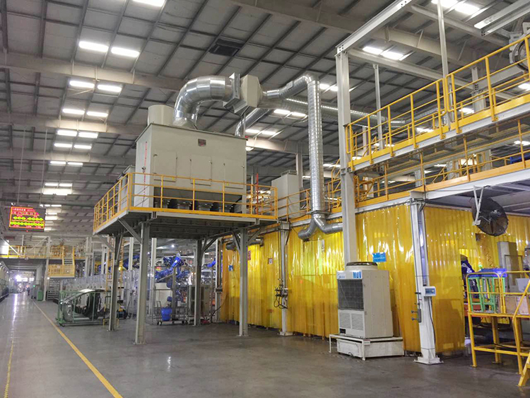 比亞迪焊接煙塵(chén)及VOCs廢(fèi)氣治理